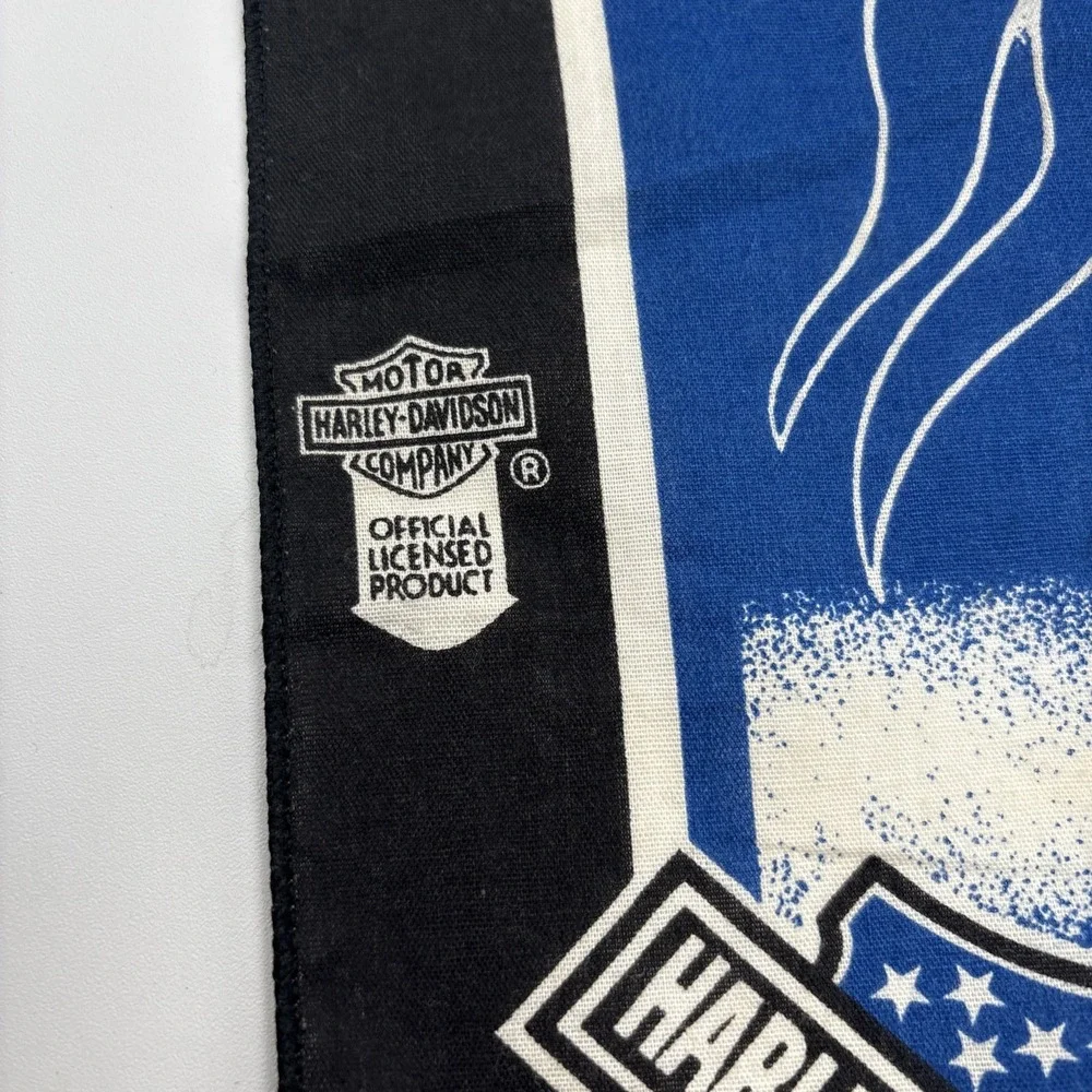 Vintage‎ Harley Davidson Bandana Official Licensed Product Flying Eagle Biker